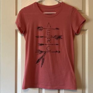 Pink aeropostale t shirt